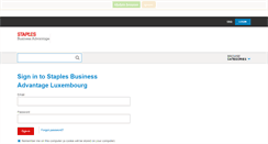 Desktop Screenshot of order.staplesadvantage.lu